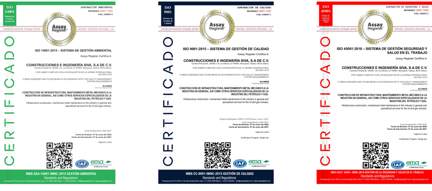 CERTIFICACIÓN ISO 9001